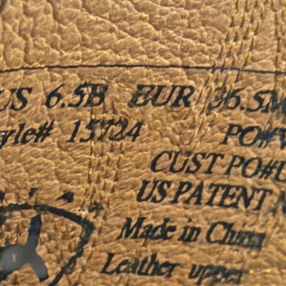 Women's Size 6.5 Ariat Brown Leather Embroidered Western Boots Flawed - Picture 9 of 9